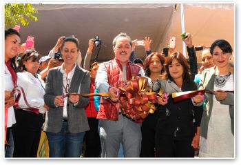Claudia Sheinbaum en la inauguración de la Clínica de Colposcopía Martha Elvia Pérez Bejarano, en Tláhuac
