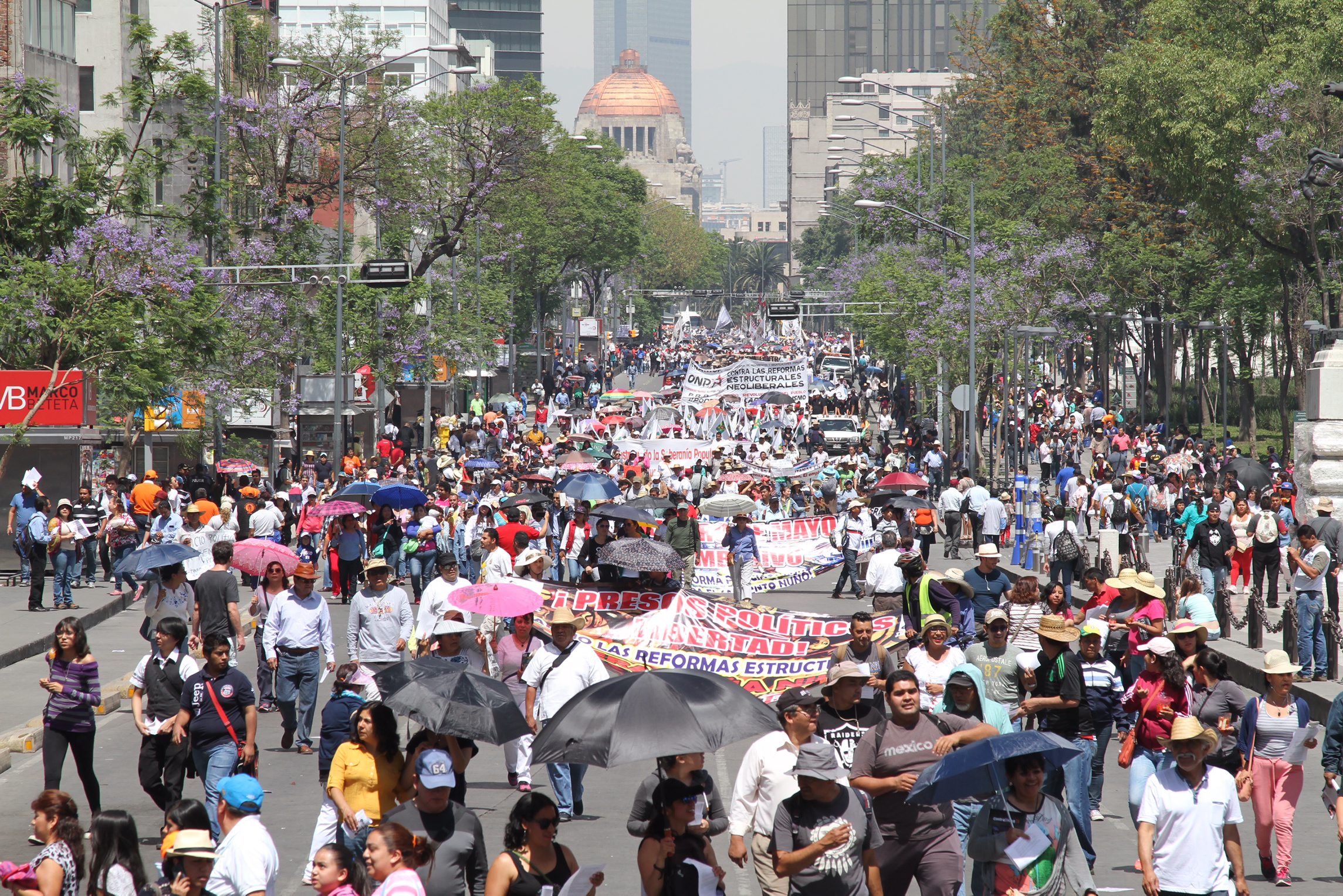 Jornada pacífica tras movilizaciones por Día del Trabajo en CDMX