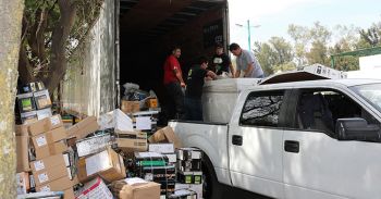 Acopia 32 toneladas de residuos Reciclatrón CDMX en ESIME Culhuacán