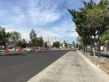 Se fortalece red de transporte público en CDMX con la construcción de la Línea 7 del Metrobús, avance casi alcanza 40 por ciento