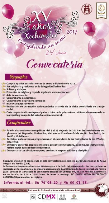 XOCHIMILCO APADRINA A JÓVENES DE ESCASOS RECURSOS PARA QUE FESTEJEN SUS QUINCE AÑOS
