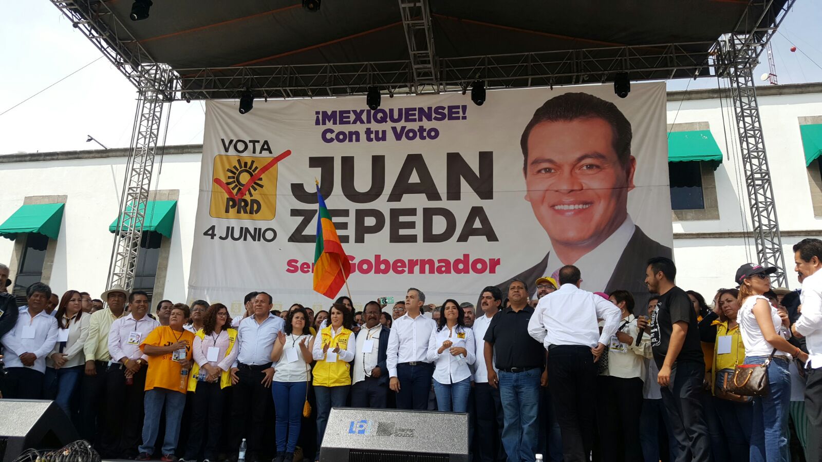 Juan Zepeda, candidato del Sol Azteca al gobierno del Estado de México anunció que construirá una extensión del Metro