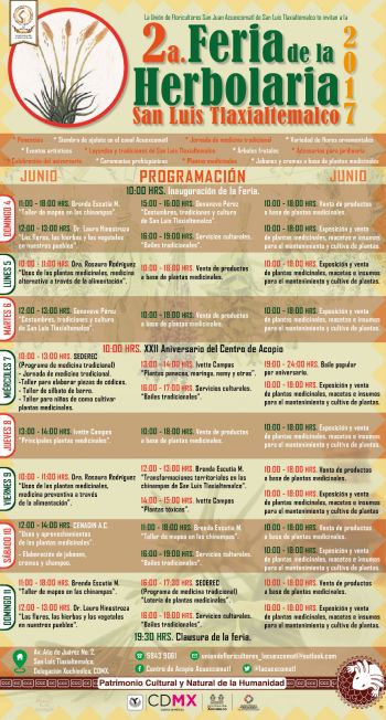 RECUPERAN TRADICIONES CURATIVAS EN EL SEGUNDO FESTIVAL DE LA HERBOLARIA EN XOCHIMILCO