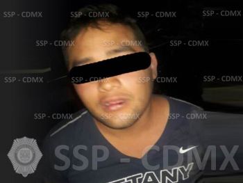 SSP-CDMX DETUVO A IMPUTADO EN EL DELITO DE ROBO A TRANSEÚNTE CON ARMA DE FUEGO