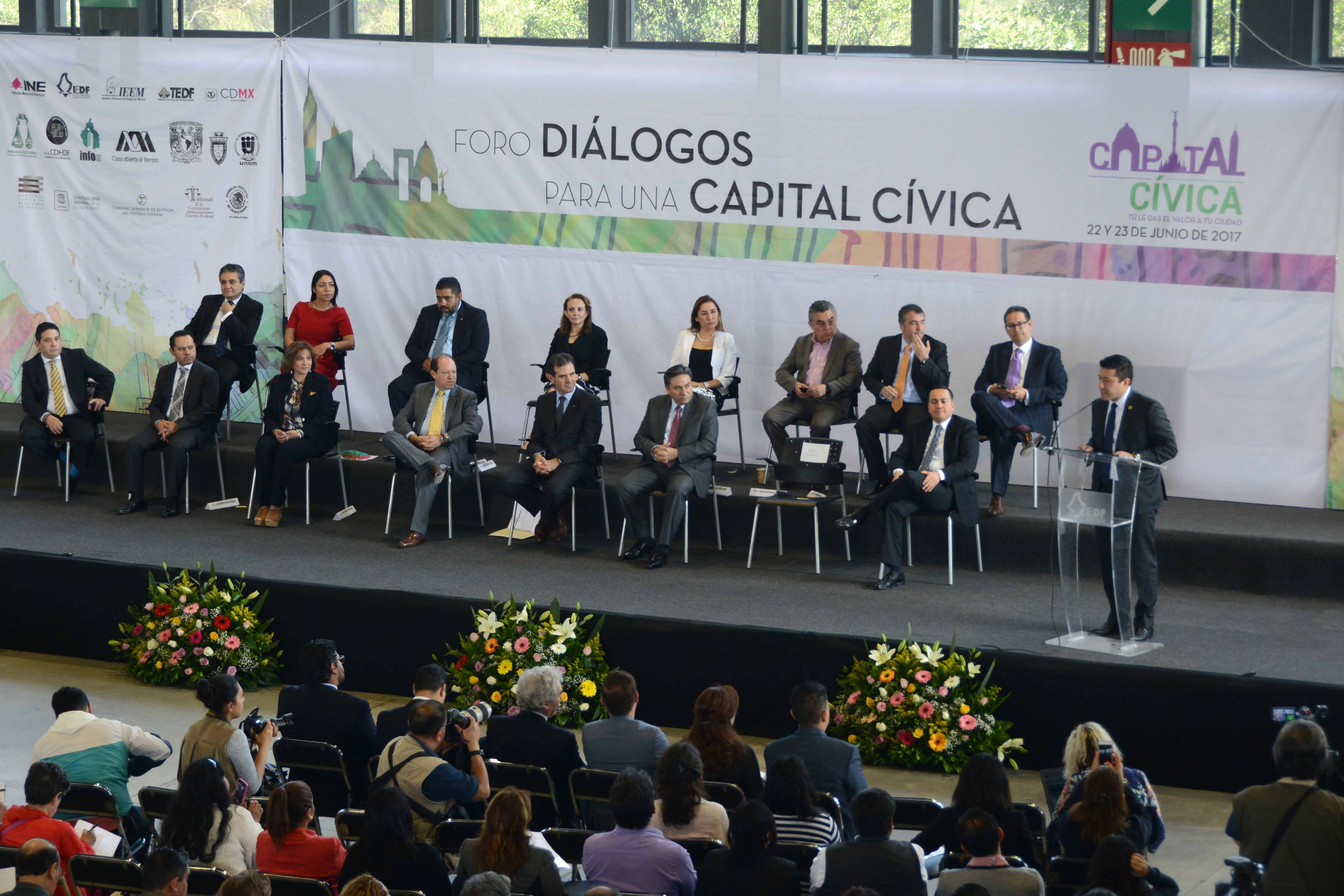Organizan IECM e INE el foro Diálogos para una Capital Cívica