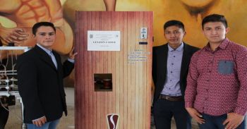 Con materiales de bajo costo, politécnicos desarrollan máquina expendedora de café