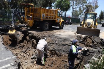 Concluye Gobierno CDMX reparación del hundimiento en Eduardo Molina