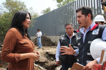 SUPERVISA DIONE ANGUIANO OBRAS PARA EVITAR INUNDACIONES EN CINCO COLONIAS DE IZTAPALAPA