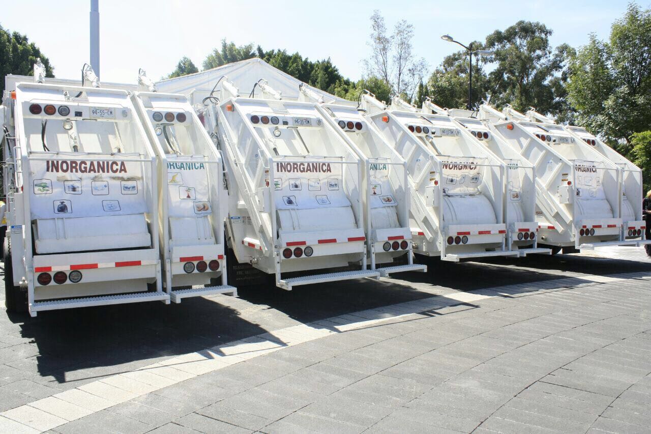 Coyoacán pone en operación nuevos camiones recolectores de residuos sólidos