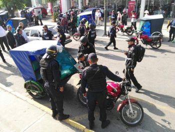Mantiene Semovi operativos contra mototaxis