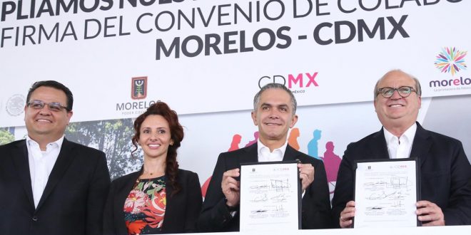 Firman gobiernos de Morelos y CDMX convenio de Viajemos todos por México