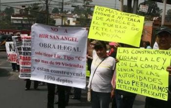 DENUNCIAN DAÑO POR OBRA ILEGAL EN SAN ÁNGEL