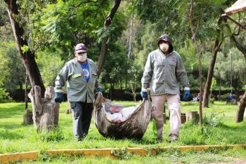 BRINDAN MANTENIMIENTO Y LIMPIEZA EN EL BOSQUE DE NATIVITAS