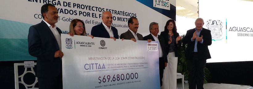 Realiza el Conacyt entrega de obras y presentación de resultados del Fondo Mixto en Aguascalientes