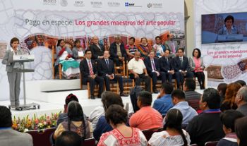 Los grandes maestros del arte popular se integran al programa Pago en especie
