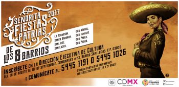CONVOCA IZTAPALAPA AL CERTAMEN SEÑORITA FIESTAS PATRIAS 2017