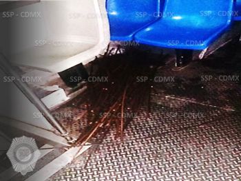 SSP-CDMX DETIENE A CINCO PERSONAS POR ROBO DE CABLE DE TROLEBÚS EN IZTACALCO