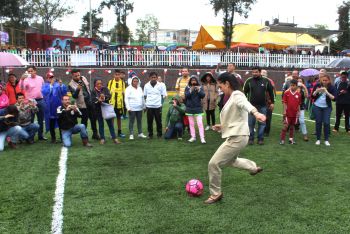 Inaugura Claudia Sheinbaum nuevas instalaciones del Deportivo Balancán