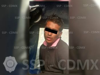 DETUVO SSP-CDMX A PERSONA POR ROBO A CASA HABITACIÓN
