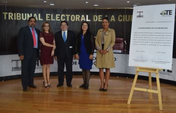 FIRMA TECDMX CONVENIO MARCO DE COLABORACIÓN CON EL TRIBUNAL ELECTORAL DEL ESTADO DE SINALOA