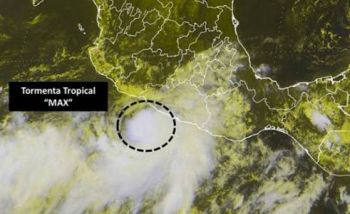 MAX SE CONVIERTE EN HURACÁN Y SE ACTIVA ALERTA ROJA EN GUERRERO