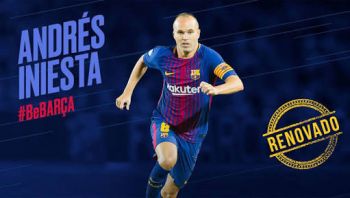 INIESTA ESTARÁ DE POR VIDA EN EL BARCELONA