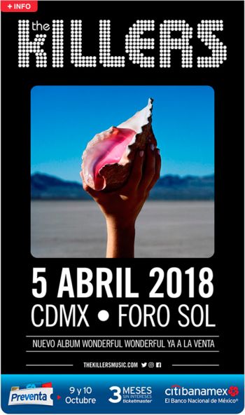 The Killers regresan al Foro Sol para presentar su nuevo disco Wonderful Wonderful