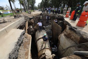 Trabaja Gobierno de CDMX en reparar fugas de agua derivadas de sismo; avance del 70%