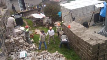 Concluyen entrega de material a familias afectadas por sismo