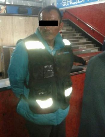 SSP-CDMX ASEGURA A UN HOMBRE POR DAÑOS A LAS VÍAS DE COMUNICACIÓN DEL METRO