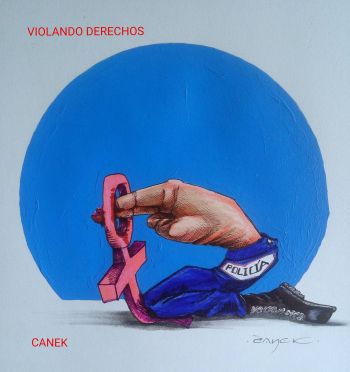 El Cartón por Canek Leyva "Violando Derechos"