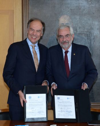 FIRMAN LA UNAM Y LA UNIVERSIDAD DE LEIDEN, CONVENIO DE MOVILIDAD ACADÉMICA Y DE INVESTIGACIÓN