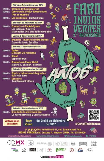 Celebrará el Faro Indios Verdes sus ocho años de vida cultural con música, baile y arte