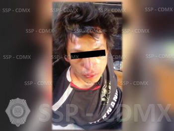 EN EL CETRAM TACUBA, SSP-CDMX ASEGURÓ A UN IMPLICADO EN ROBO A TRANSEÚNTE