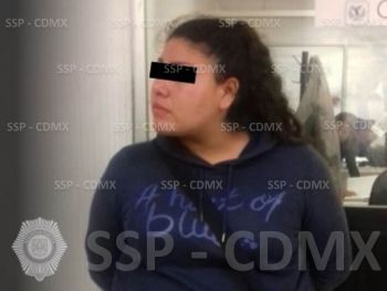 DETIENE SSP-CDMX A UNA MUJER RELACIONADA CON EL DELITO DE ROBO EN EL METROBÚS