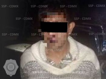 SSP-CDMX ASEGURÓ A UN HOMBRE POR VIOLENCIA FAMILIAR Y PORTACIÓN DE ARMA DE FUEGO