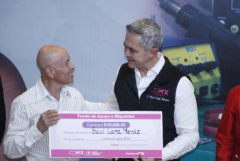 Entrega GCDMX más de 6 millones de pesos en 219 apoyos para emprendedurismo de migrantes en retorno