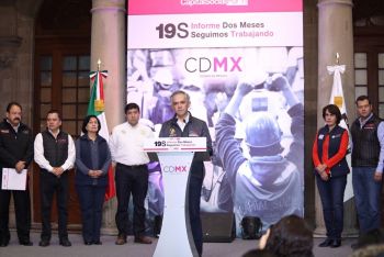 Avanzan acciones de reconstrucción de CDMX a dos meses del sismo