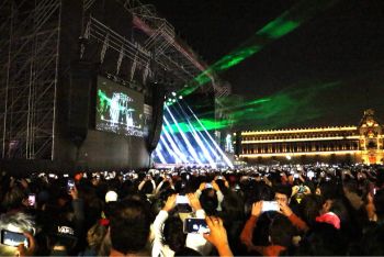 Reúne Timbiriche a 80 mil personas en Zócalo de CDMX