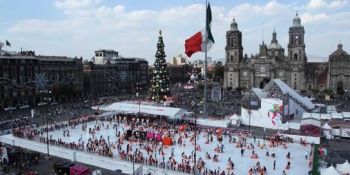 INICIA INSTALACIÓN DE PISTA DE HIELO DE LA CDMX