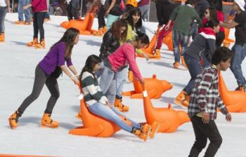 Instalará GCDMX pista de hielo en Glorieta de Insurgentes