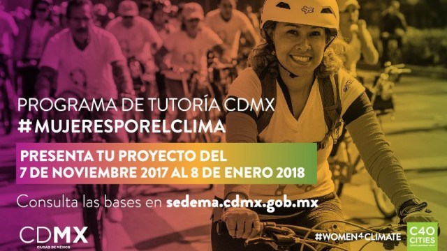 Convocatoria para el Programa de Tutoría de la CDMX Mujeres por el Clima