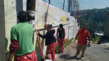 Programa Antigraffiti, Escuela Valerio Trujano, San Pablo Chimalpa.