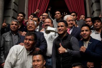 BOXEADORES IMPULSAN A AHUED A LA JEFATURA DE GOBIERNO DE LA CDMX