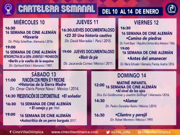 Con 16 Semana de Cine Alemán, abre cartelera Villa Olímpica