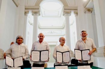 Firman convenio de colaboración el INAH y la UADY