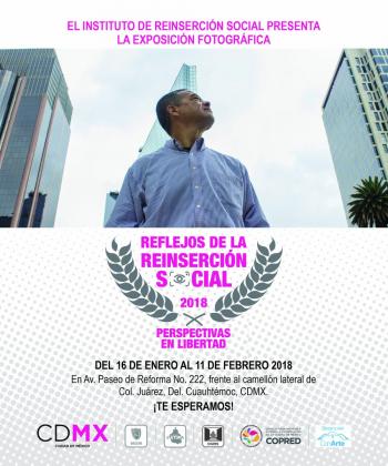 Usuarios del Instituto de Reinserción Social exponen muestra fotográfica en Paseo de la Reforma