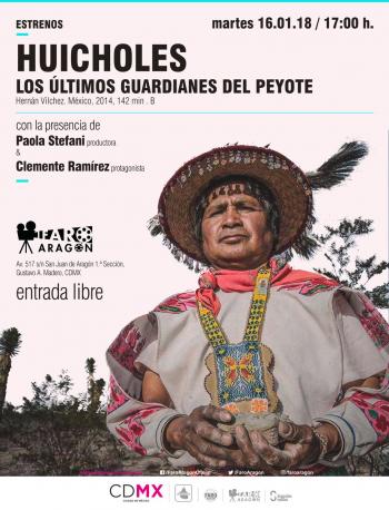 Faro Aragón inicia sus actividades de 2018 con la proyección de Huicholes: Los últimos guardianes del peyote