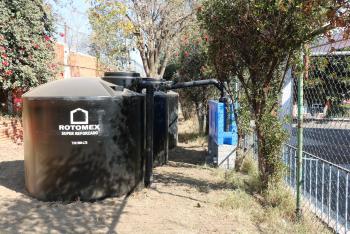 COSECHAN AGUA EN PLANTELES ECOLARES DE XOCHIMILCO