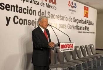 AMLO PRESENTA A SUS PROPUESTAS DE FISCALES ANTICORRUPCIÓN Y ELECTORAL